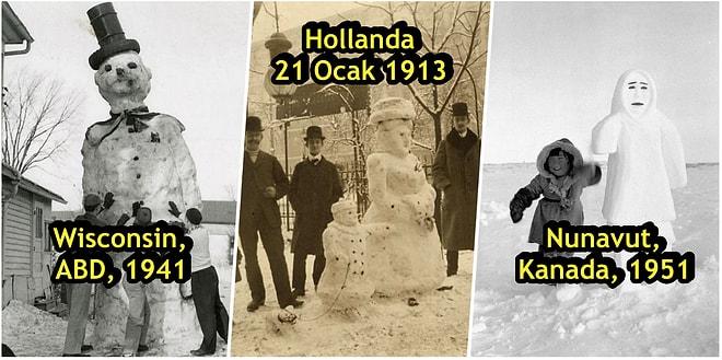 Karı Henüz Geride Bırakmışken Kardan Adam Yapmanın Her Daim Eğlenceli Olduğunu Gösteren 30 Tarihi Fotoğraf