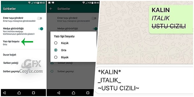 WhatsApp Durumlarında Font Değiştirme Nasıl Yapılır?