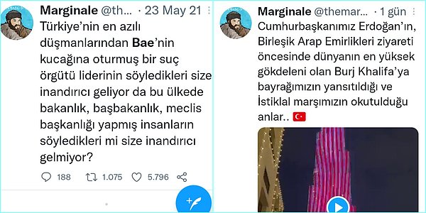 Yine Kaplan'la ilintili olduğu iddia edilen bir hesabın paylaşımları 👇