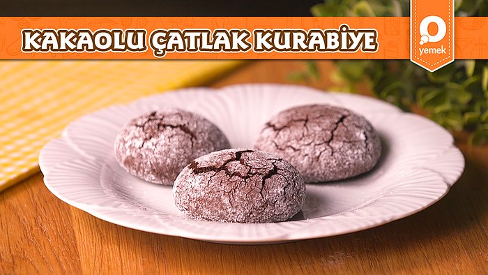 Ağızda Dağılan Nefis Bir Kurabiye Tarifimiz var! Kakaolu Çatlak Kurabiye Nasıl Yapılır?