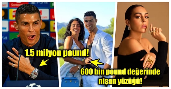 Ünlü Futbolcu Cristiano Ronaldo ve Eşi Georgina Rodriguez'in Dünyaları Alacak Değerdeki Mücevherleri