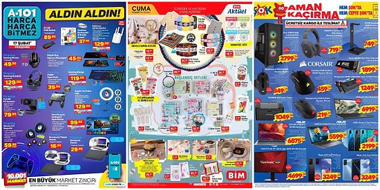 İndirim Günleri Başlıyor: 14 - 20 Şubat Haftasında A101, BİM ve ŞOK Aktüel Ürünler Listesinde Neler Var?