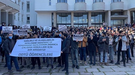 ODTÜ'de Yemek Fiyatlarına Yapılan Fahiş Zamma Öğrencilerden Tepki Geldi