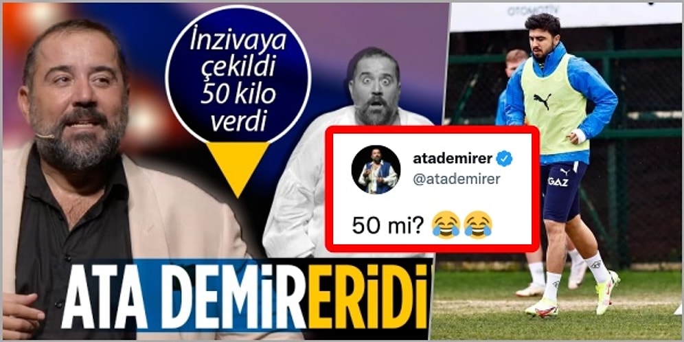 Ata Demirer '50 Kilo Verdi' Haberine Ozan Tufan Göndermesiyle Cevap Verdi