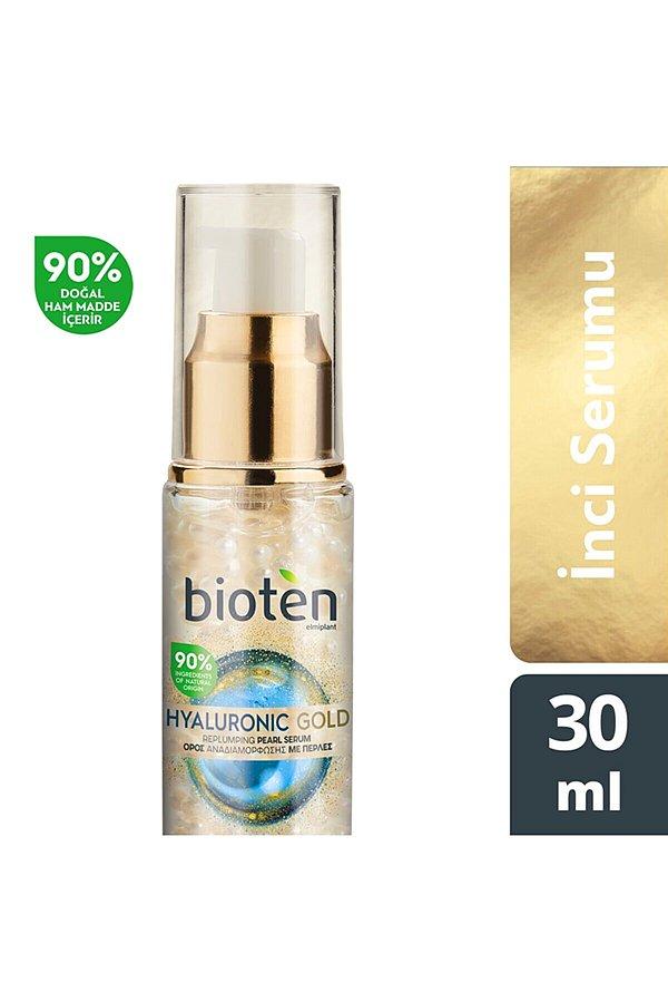 8. Cildinizin nemlenmesine, toparlanıp kırışıklıkların azalmasına yardımcı olan Bioten serum, cildinizin daha genç bir görünüme kavuşmasına yardımcı, %90 doğal içeriğe sahip olan bir cilt bakım ürünü.