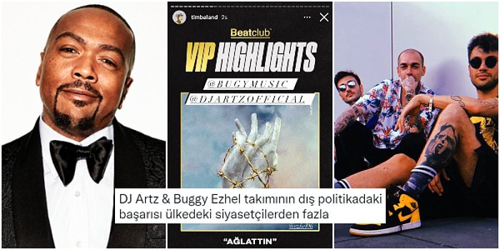 Büyük Gurur: Dünyanın En Ünlü Prodüktörlerinden Timbaland; Ezhel, DJ Artz ve Bugy Paylaşımı Yaptı