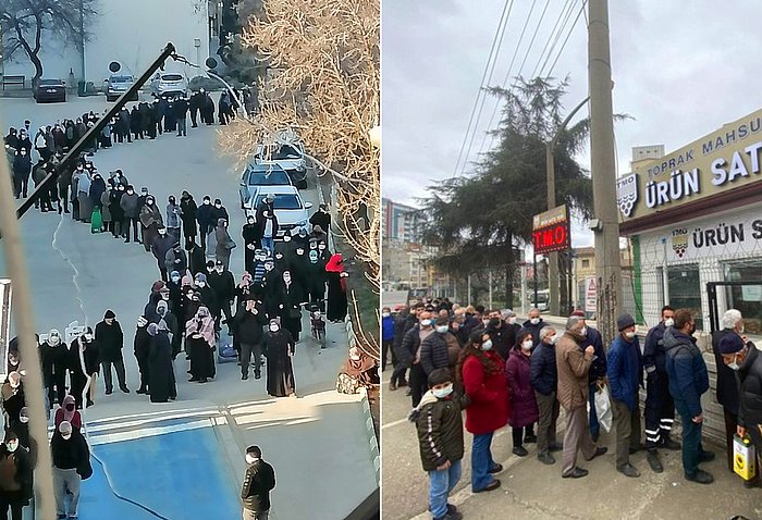 Ankara'dan Kayseri'ye, Erzurum'dan Niğde'ye... Memleketin Dört Bir Yanında Ucuz Yağ Kuyrukları Oluştu