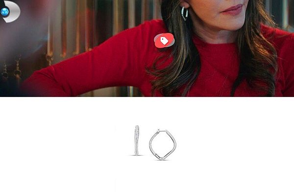 8. Cana Luzdemia marka ince halka küpe takmıştı...