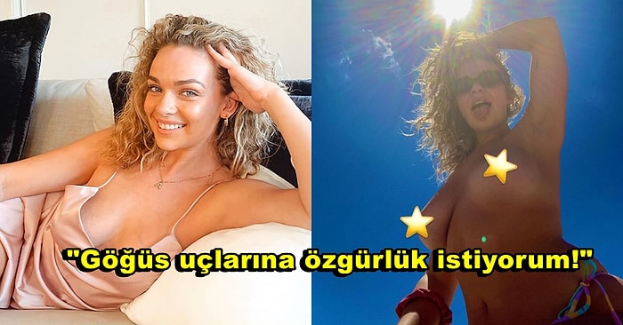 Meme Uçlarının Cinselleştirilmesine Gerek Olmadığını Söyleyerek Üstsüz Güneşlenen Realite Şov Yıldızı