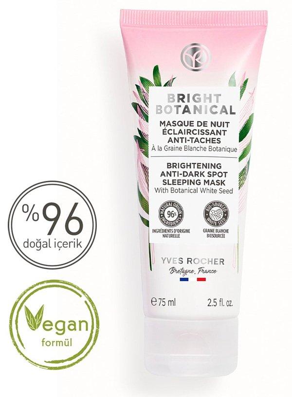 12. Yves Rocher %96 doğal içerikli, vegan ton eşitleyici maske.
