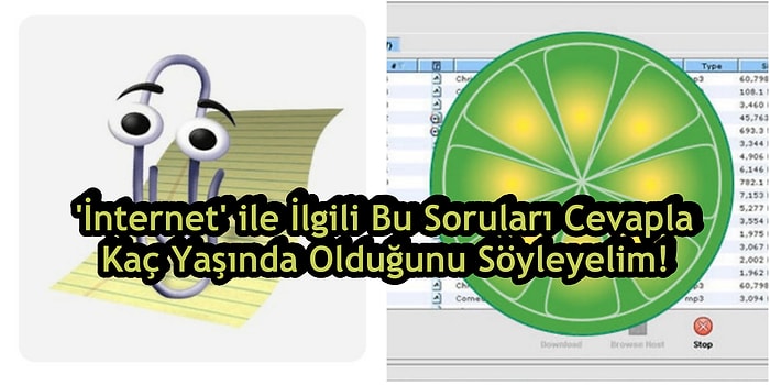 'İnternet Dünyası' ile İlgili Bu Soruları Cevapla Kaç Yaşında Olduğunu Söyleyelim!