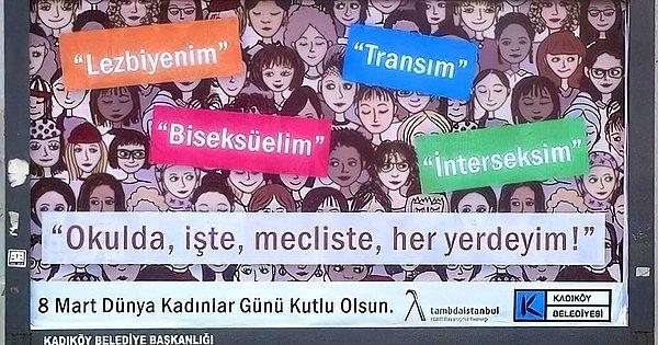 AKP'li üyenin 'Kadıköy'de 6 yerde LGBT'yi kurumsallaştıran, bunu normalleştiren afişler yer alıyor. Sayın Başkan LGBT merakın nedir?' sözlerine, Kadıköy Belediye Başkanı Şerdil Odabaşı, 'Kadıköy'de kim dezavantajlıysa ben onun yanındayım. Onur duyarım, şeref duyarım' dedi.