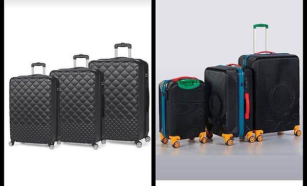 3. Seyahat edenlerin en önemli ihtiyacı sağlam bir valiz seti...