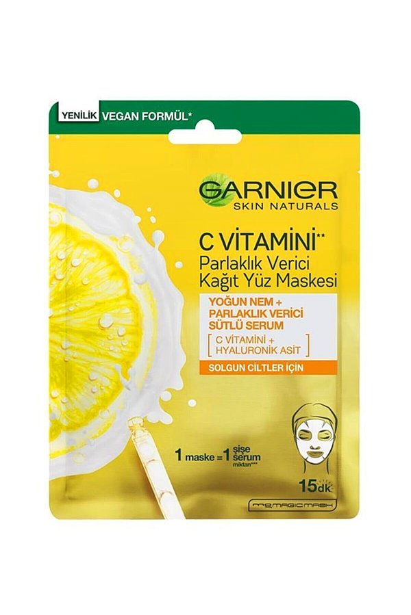 12. Garnier parlaklık veren nem maskesi.