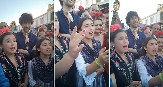 Geleneksel İspanyol Şarkısı 'Aquella Noche de Guardia'yı Söyleyen Kızların Hayranlıkla İzleyeceğiniz Anları