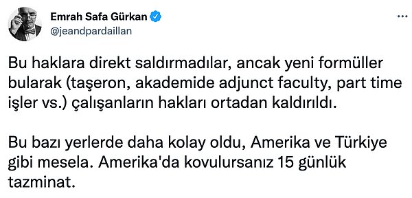 2. Asıl sorun haklarımızın gün geçtikçe aşama aşama elimizden alınması.