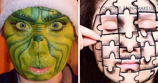 20 работ от художницы с параличем, которая занимается боди-артом