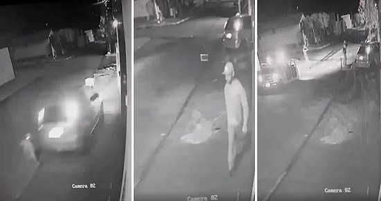 Hareket Halindeki Arabadan Atlayan Adamın Tereyağından Kıl Çeker Gibi Polislerden Kurtulduğu Anlar