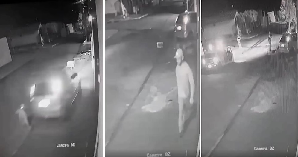 Hareket Halindeki Arabadan Atlayan Adamın Tereyağından Kıl Çeker Gibi Polislerden Kurtulduğu Anlar
