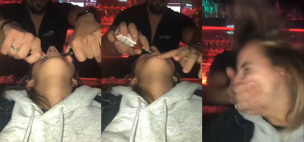 Biz Ne İzledik Şimdi? Kokteyli Müşterisinin Ağzında Yapıp Kafasından Tutarak Çalkalayan Barmen