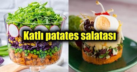 Gelinim Mutfakta Programının En Çok Aratılan Tariflerinden Biri Olan Katlı Patates Salatası Nasıl Yapılır?