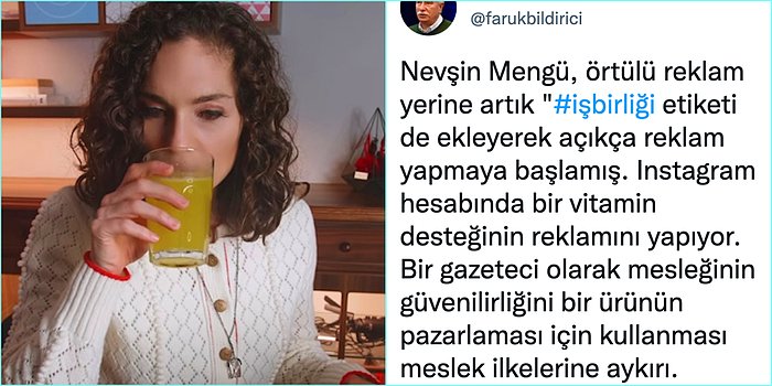 Nevşin Mengü'nün Bir Gazeteci Olarak Sosyal Medya Hesabından Reklam Alması Tartışma Yarattı