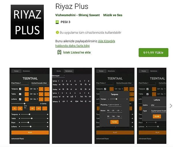 Riyaz Plus (Ücretsiz – 11.99 TL)