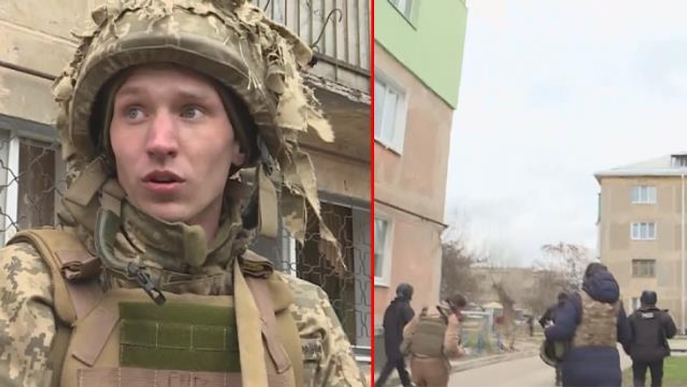 Ukrayna'da Asker ile Gazetecinin Röportaj Yaptığı Sırada Bomba Patladı