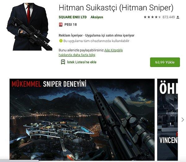 Hitman Sniper (Ücretsiz – 2.29 TL)