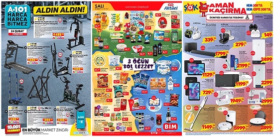 İndirim Günleri Başlıyor: 21 - 27 Şubat Haftasında A101, BİM ve ŞOK Aktüel Ürünler Listesinde Neler Var?