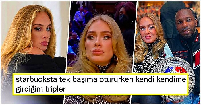 Yeni Sevgilisiyle NBA Maçı İzlemeye Giden Adele'in Ekrana Boş Boş Baktığı 5 Saniye Goygoycuların Diline Düştü!