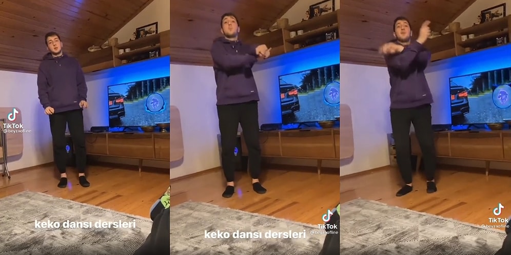 'Keko Dansı Nasıl Yapılır' Videosu Çekerken Kendinden Geçip Yarınlar Yokmuşçasına Dans Eden Genç