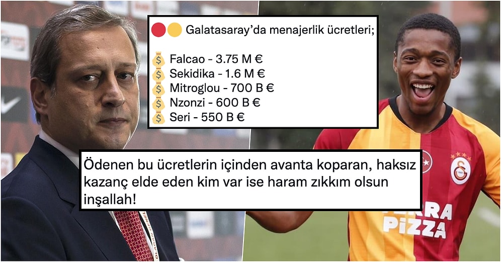 Futbolcu Menajerlerine Verilen Komisyonları Duyunca 'Vah Benim Galatasarayım' Diye İsyan Eden Taraftarlar