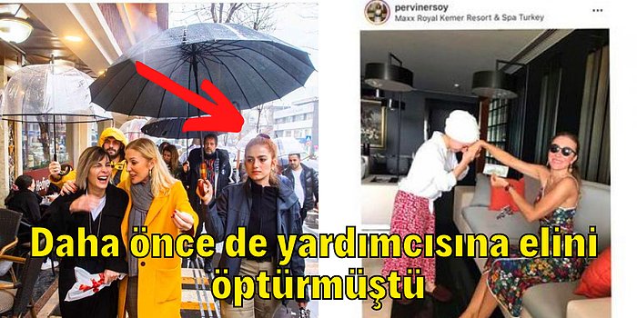 Turizm Bakanı'nın Eşi Pervin Ersoy'un Kadın Polise Çantasını ve Şemsiyesini Taşıtması Büyük Tepki Çekti