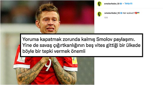 Helal Olsun Sana! Fedor Smolov Cesur Paylaşımıyla Savaşa Karşı Çıkan İlk Rus Futbolcu Oldu!