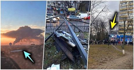 Rusya'nın Başlattığı Hava Saldırısının Ardından Ukrayna'daki Durumun Ciddiyetini Gözler Önüne Seren Kareler