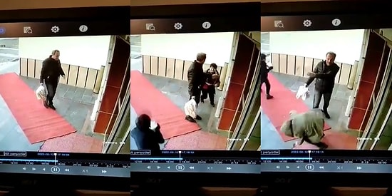 Kayseri'de Kendisine Çarpan Küçük Çocuğu İterek Yere Düşüren Adam Sosyal Medyada Tepki Topladı