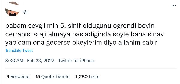 10. Hem baba, hem sevgili doktor demek.