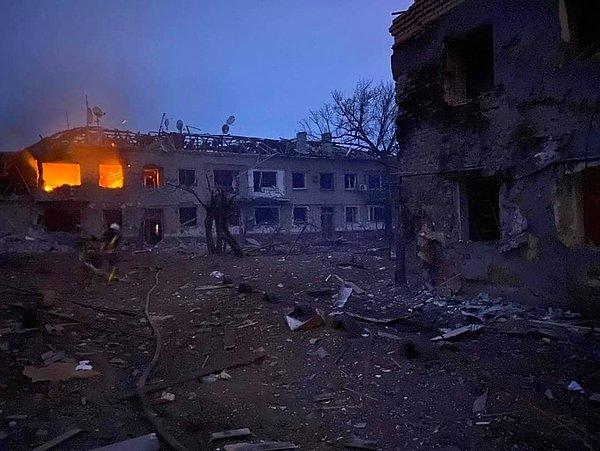 Luhansk yakınlarındaki Starobilsk kentindeki yıkım görüntülendi