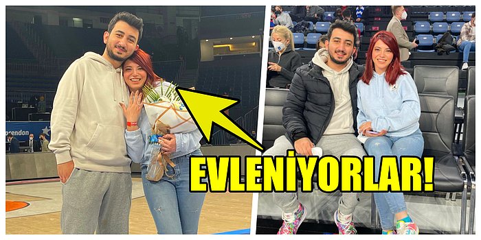 Sevilen Twitch Yayıncısı ve Influencer Alper Biçen Sevgilisine EuroLeague'de Evlenme Teklif Etti