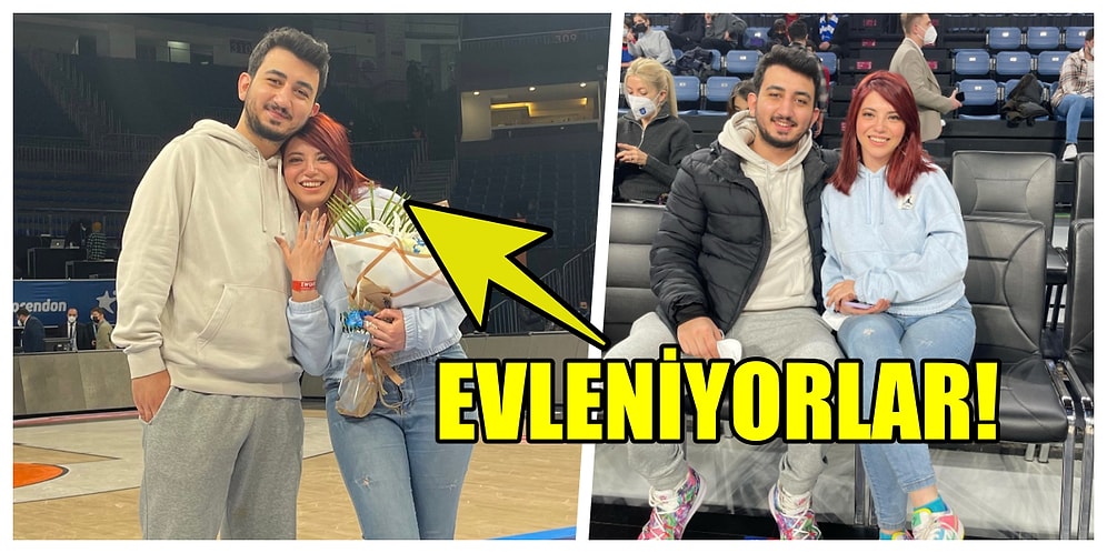 Sevilen Twitch Yayıncısı ve Influencer Alper Biçen Sevgilisine EuroLeague'de Evlenme Teklif Etti