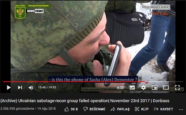 23 Kasım 2017 tarihine ait olduğu ortaya çıktı. Videoda görülen amblemde, 'НАРОДНОЙ Милиции' yani 'halk milisleri' yazdığı görülmekte. Lugansk Halk Cumhuriyeti milislerine ait olan video anlayacağımız üzere eski tarihli.