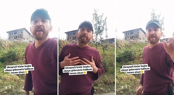 'Nereye Gideceğiz Diye Düşünmeyin' Diyerek Ukraynalı Kadınları Rize'ye Davet Eden Adamın Tepki Çeken Videosu