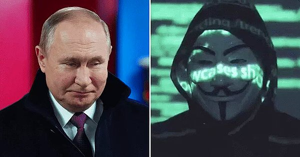 12. Anonymous, Rusya’ya karşı siber savaş ilanında bulundu.