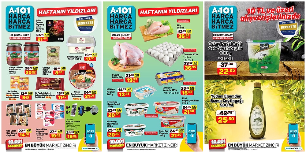 26 Şubat - 4 Mart 2022 A101 Haftanın Yıldızları Kataloğu