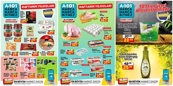 26 Şubat - 4 Mart 2022 A101 Haftanın Yıldızları Kataloğu