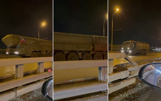 Rusya'nın Kıtalararası Balistik Füzeleri Hareket Halinde Görüldü!