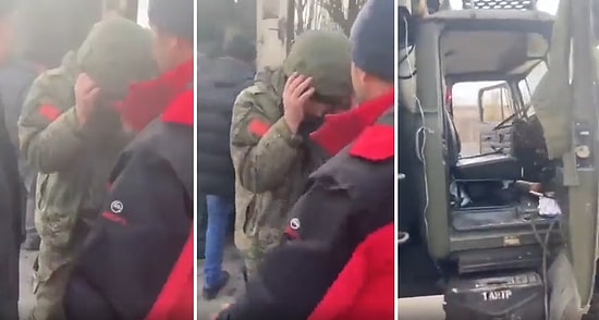 Ukraynalı Sivillerin Rus Zırhlısını Pusuya Düşürüp Askerleri Esir Aldığı İddia Edildi