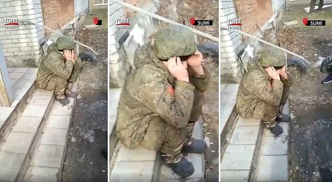 Ukrayna'da Esir Alınan Rus Askerinin Sivillerin Tepkisi Sonrası Ağladığı İddia Edildi