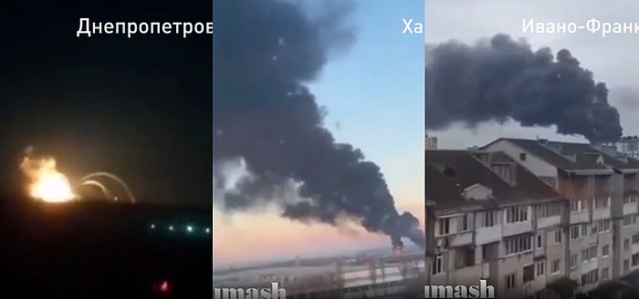 Ukrayna'da Günlerdir Yaşanan Bomba Saldırıları 1 Dakikalık Videoyla Özetlendi